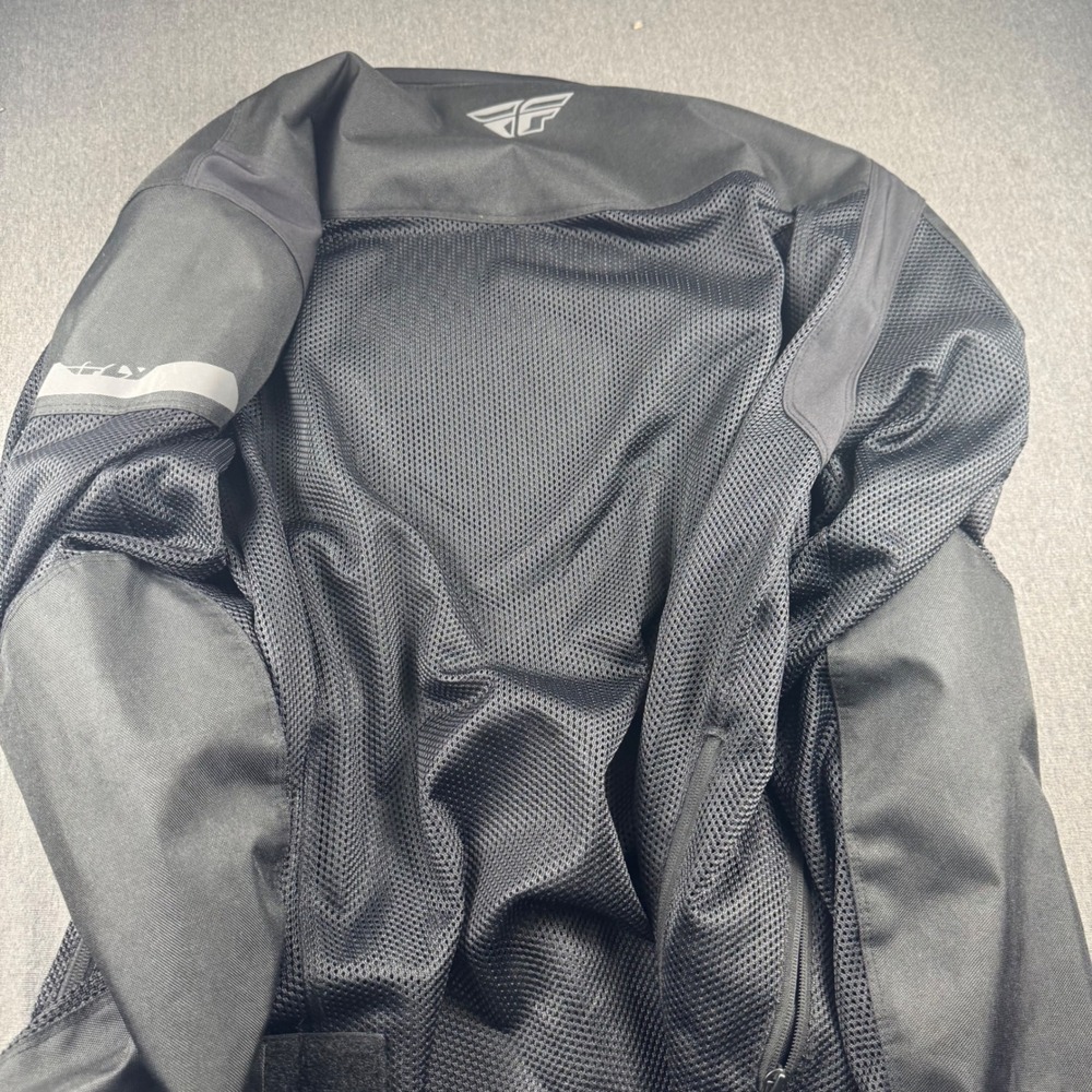 Fly Racing Flux Air‎ Mesh Motorcycle Jacket Black Mens 2X Protective Riding Gear - Picture 9 of 9